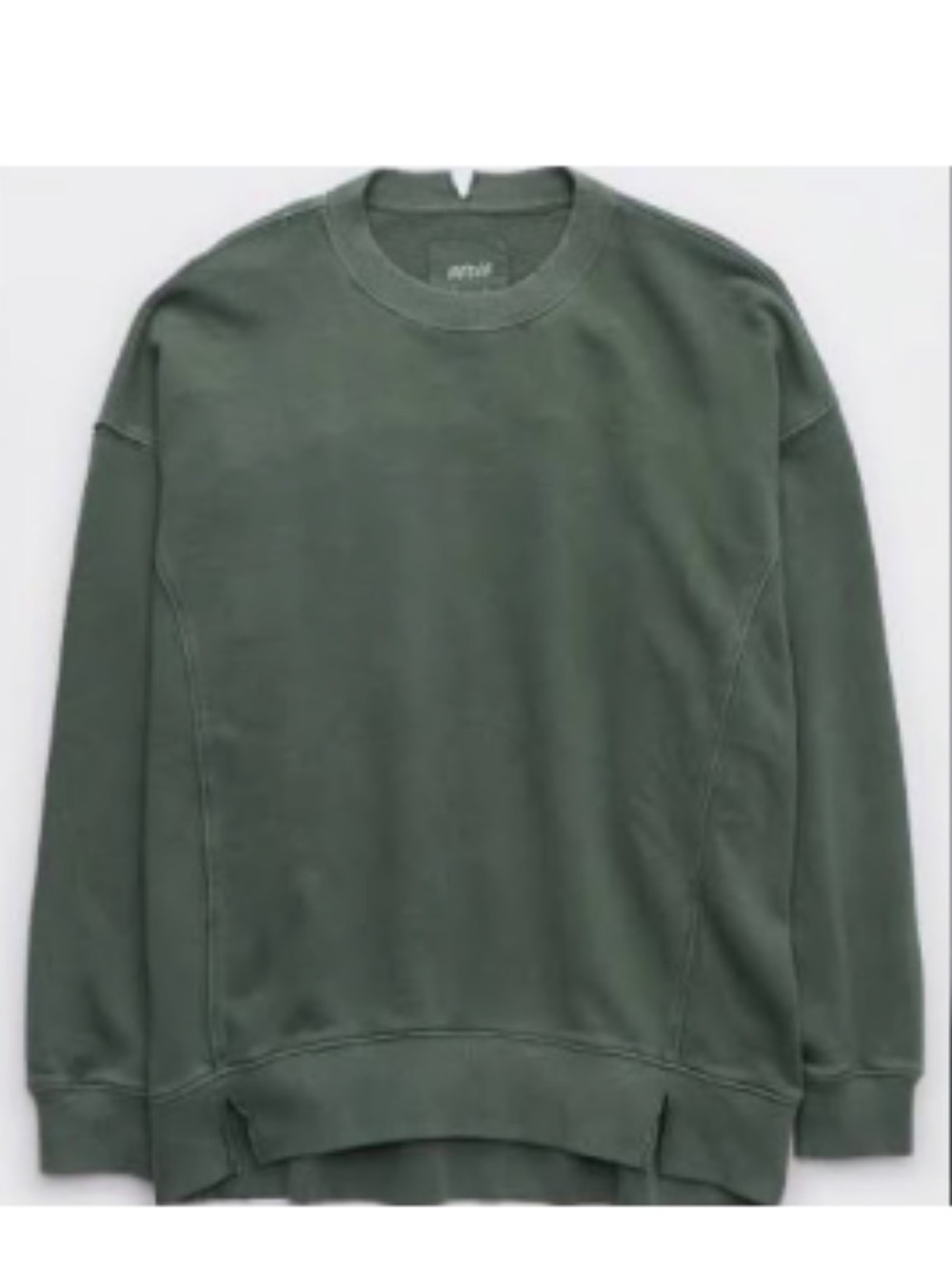 Aerie The Chill Crew Distressed Sweatshirt Sz M